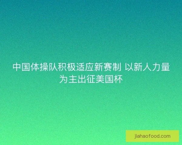 中国体操队积极适应新赛制 以新人力量为主出征美国杯